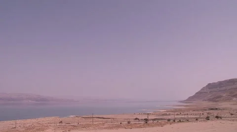 Dead sea panorama Stock Footage 45621825