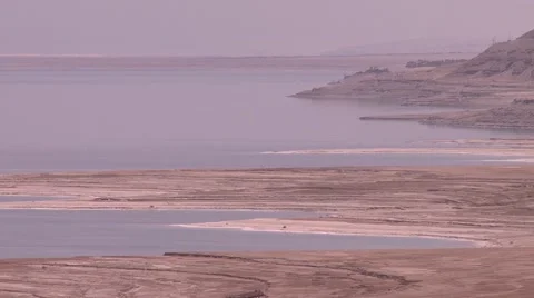 Dead sea panorama Stock Footage 45976356