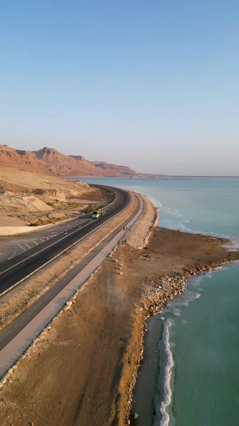 DEAD SEA ROAD 90 Stock Footage 222812065