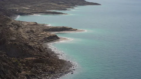 Dead Sea shore Stock Footage 230098549