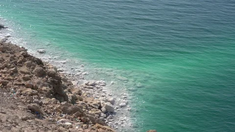 Dead Sea shore Stock Footage 230098594