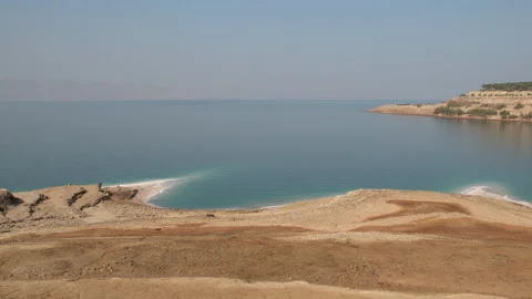Dead Sea shore Stock Footage 230098643