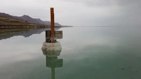 Dead Sea - Water Meter Stock-Footage 201608919