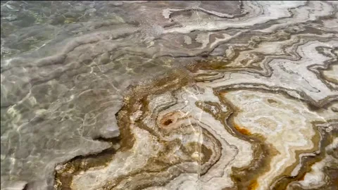 Dead sea Water Plane with lots of Salt. East Bank of Dead Sea in Jordan which is Stock Footage 237809619