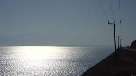 Dead Sea wide view Stock Footage 230104574