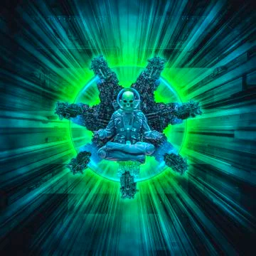 Dead space astronaut Illustrazione stock