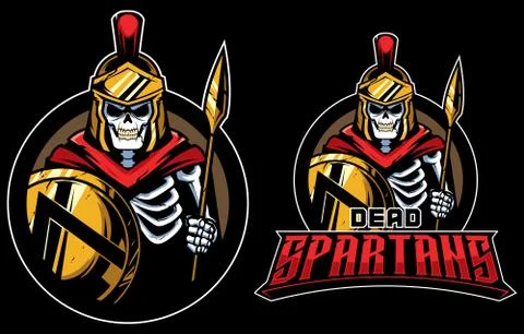 Dead Spartans Mascot Stockillustratie