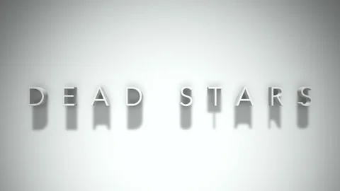 Dead Stars 3D title animation with shadows on a white background Stock Footage 296739674