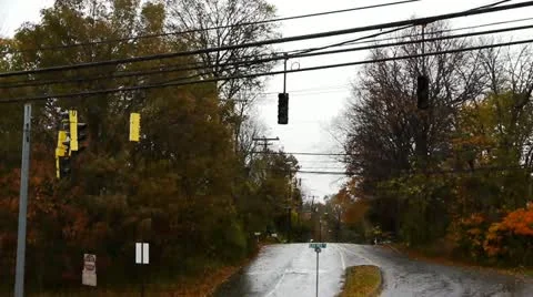 Dead Stoplight Stock Footage 12582346