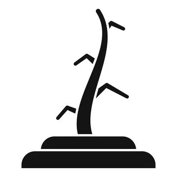 Dead tree icon simple . Climate disaster イラスト素材