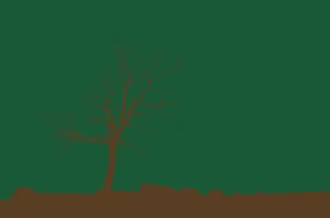 Dead tree Stock Illustration