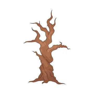 Dead tree illustration Stock Illustration