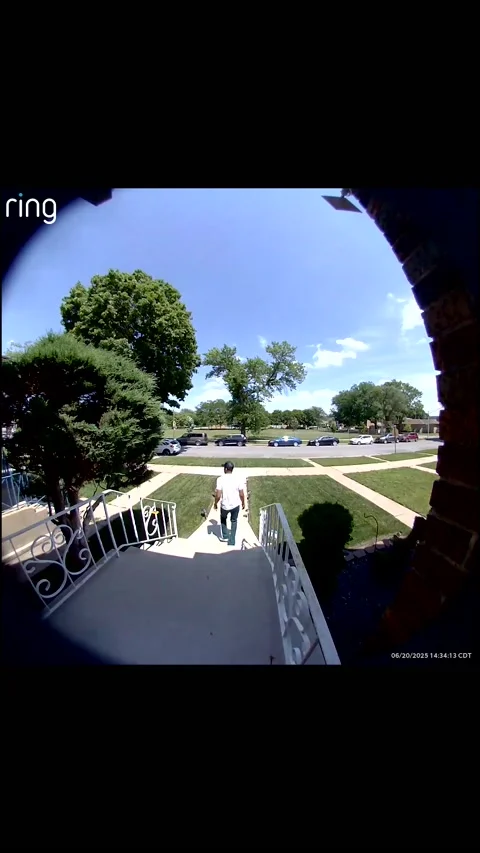 Dead Tree Limb Falls On Parked Car As Owner Walks Up, Chicago, Illinois, USA - 2 스톡 동영상 311831084