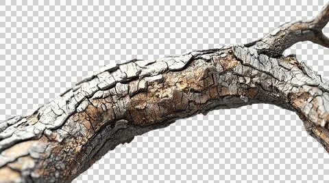 Dead tree trunk as element Stock Photos