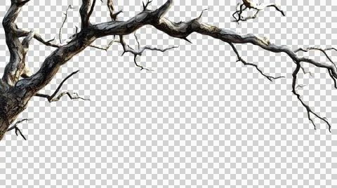 Dead tree trunk as element Stock Photos