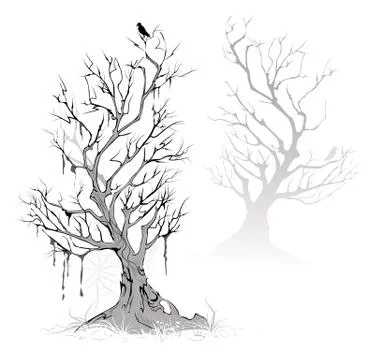 Dead Trees Stock Illustration