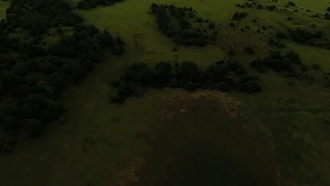Dead Volcano Aerial Drone Timelapse Stock Footage 82320501