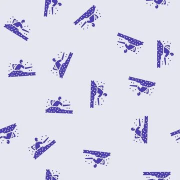 Dead zombie glyph seamless pattern Stock Illustration