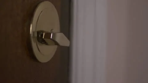 Deadbolt opens. Stock Footage 12669901