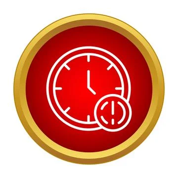 Deadline approaching with important reminder clock icon 스톡 일러스트