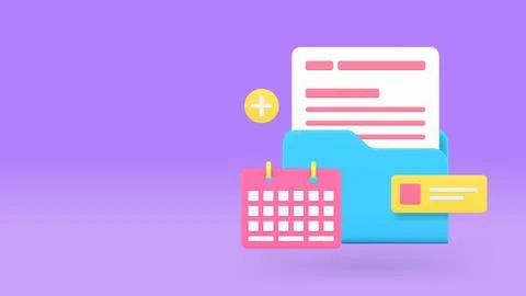 Deadline business workflow file document schedule banner copy space vector il Stock Illustration