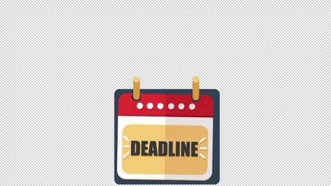 Deadline Calendar Stock Footage 322598960