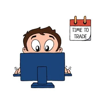 Deadline Character Illustrazione stock