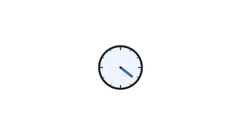 Deadline Clock Alert Vídeo Stock 344624253
