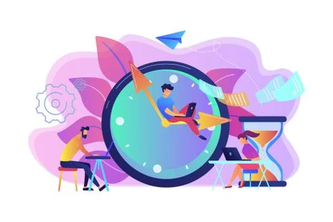 Deadline concept vector illustration. 스톡 일러스트