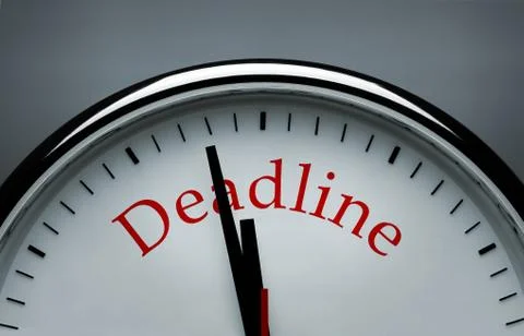 Deadline conceptual image Stock Photos