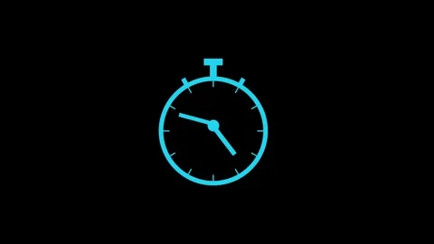 Deadline Countdown Clock Icon Abstract Motion Design Stock Footage 325331678