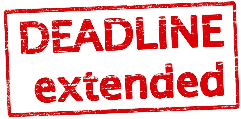 Deadline extended Stock Illustration