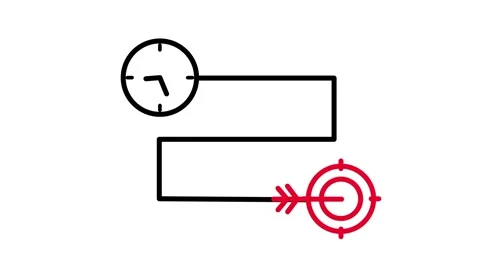 Deadline Focused Target 스톡 동영상 343508608