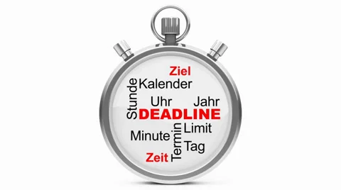 The deadline Stock Footage 35251933