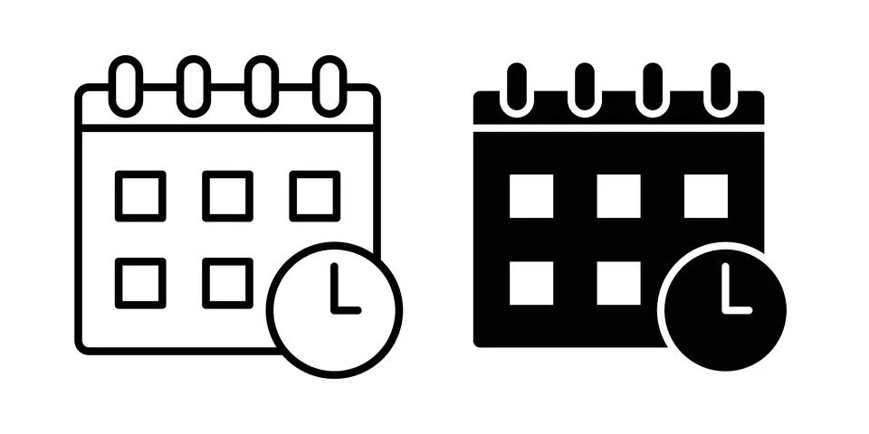 Deadline icon concept. best for web design Stock Illustration