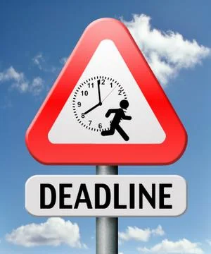 Deadline Stock Illustration