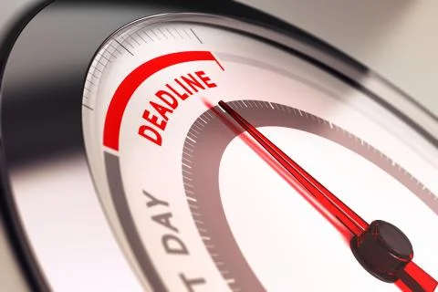 Deadline Stock Illustration