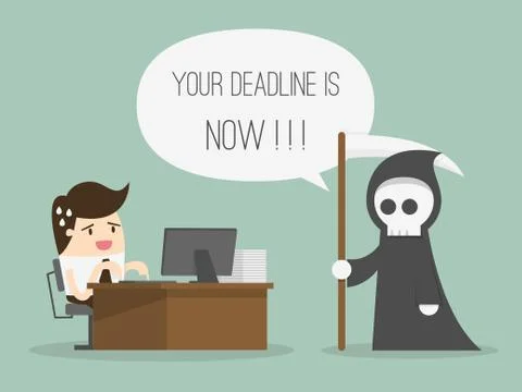 Deadline Stock Illustration