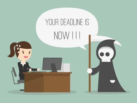 Deadline Stock Illustration