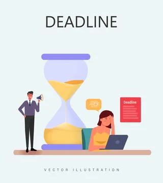 Deadline Stock Illustration