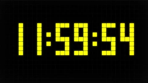 Deadline, Led Display message, 3D animation Stock Footage 297355270