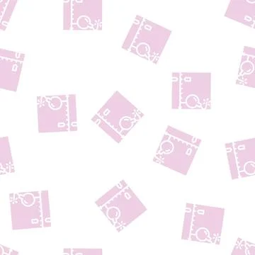 Deadline project glyph vector seamless pattern Stock Illustration