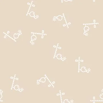 Deadline project line vector seamless pattern Stock Illustration