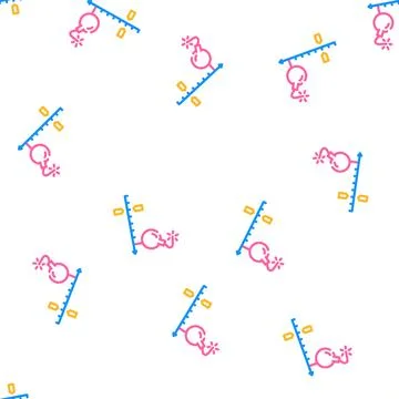 Deadline project vector seamless pattern Illustrazione stock