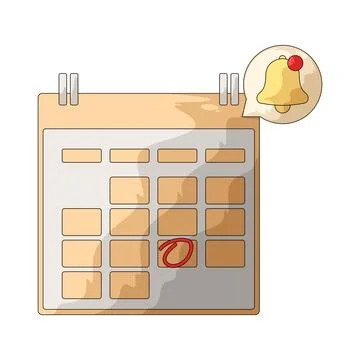 Deadline reminder illustration Stock Illustration