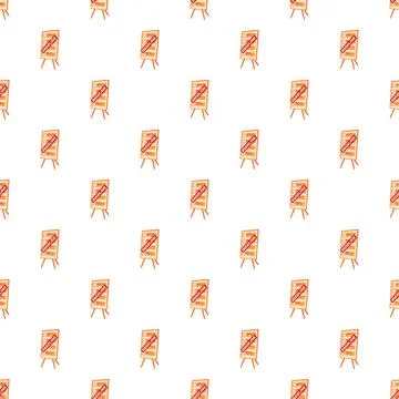 Deadline schedule time management whiteboard seamless pattern Stock-Illustration
