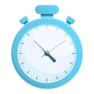 Deadline stopwatch icon cartoon vector. Timer clock Illustrazione stock