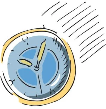 Deadline time Illustrazione stock