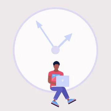 Deadline, time management concept Stock-Illustration