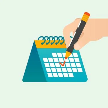 Deadline time management vector concept Stock Illustration